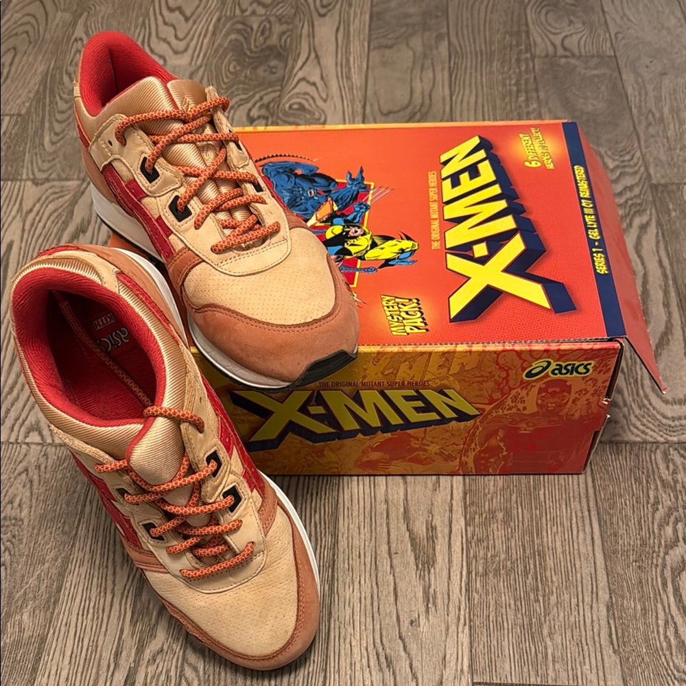 Asics X-Men Sneakers - Red and Tan